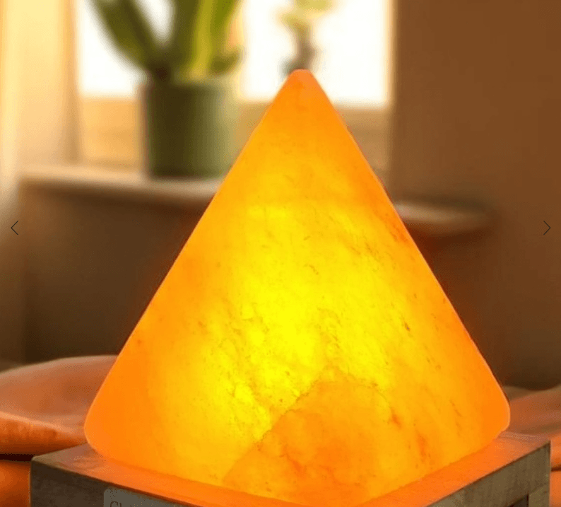 Pyramid Salt Lamp